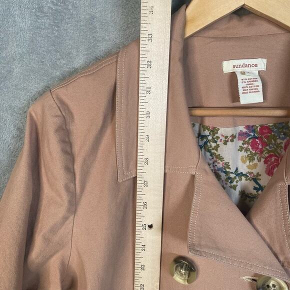 Sundance Trench Coat Large Double Breasted Normcore Timeless Boho Chic Capsule - Picture 11 of 14